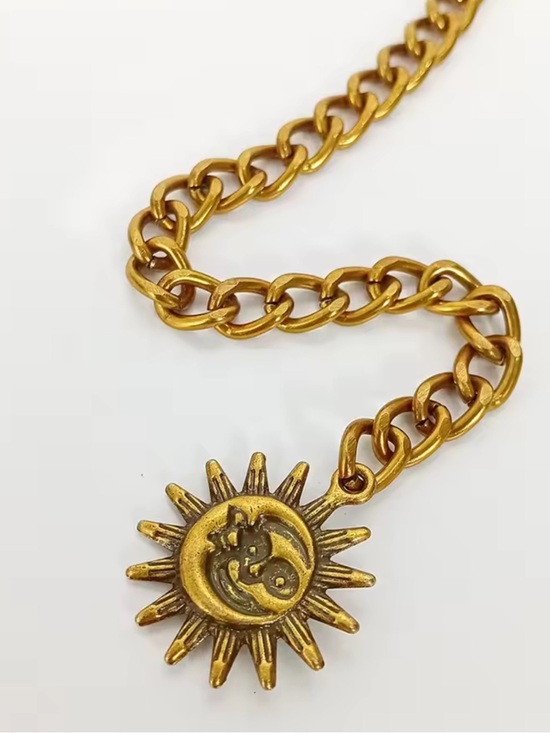 Anthropologie Gold Celestial Chain Belt main image 6